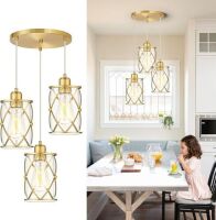 Osimir 3-Light Pendant Lighting with Clear Glass