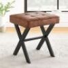 LUE BONA Faux Leather Vanity Stool