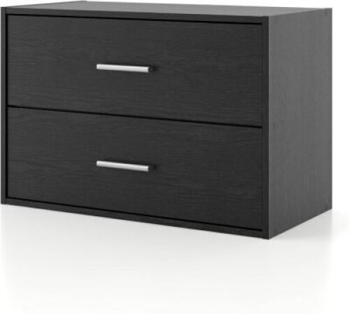 2-Drawer Wooden Stackable Storage Cabinet