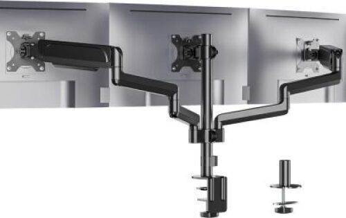 &nbsp;WALI 3 Monitor Stand Desk Mount with Premium Gas Spring Arm for Screens up to 27 inch, Mounting Holes 75x75 or 100x100 mm