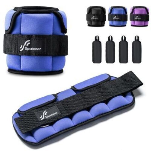 Sportneer Adjustable Ankle Weights, 5lb Pair&nbsp;