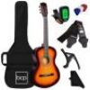Beginner Acoustic Guitar Set w/ Case, Strap, Extra Strings - 38in