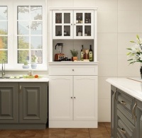 FUFU&GAGA Contemporary/Modern White Pantry