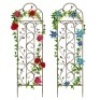 Set of Two Iron Arched Garden Trellis. Appears New