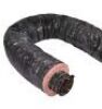 Master Flow&nbsp;Mobile Home 14 in. x 25 ft. Insulated Flexible Duct R4.2 in Black Jacket