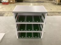 1:43 Scale Model Car Parking Lot Scene LED Lighting Car Show Display Case