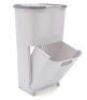 3 Tier Plastic Laundry Basket with Wheels
