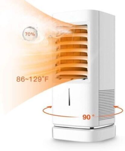 Space Heater,1500W Ceramic Space Heater With Humidifier Portable Oscillating Electric Heater 2 Mode With Thermostat 12H Timer Tip-over & Overheat Protection - New