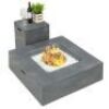 35x35in 40,000 BTU Outdoor Square Propane Fire Pit Table - No Tank Storage&nbsp;