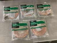 Lot of (5) Everbilt&nbsp;1/4 in. COMP x 1/4 in. COMP x 15 ft. Copper Ice Maker Installation Kit