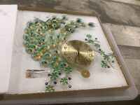 Peacock Shaped Wall Clock&nbsp;