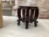YARNOW Wooden Carved Vase Stands: Wooden Planter Stand Stool New Oriental Style Plant Stand Holder Indoor Fishbowl &nbsp;stand for Vase Display Brown