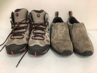 Lot of (2) Merrell Mens Shoes, 8 and 8.5, E-Commerce Return, Sold as is