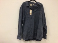 RedHead Bear Creek Solid Flannel Long-Sleeve Shirt Men's 3XL, Appears New, Sold As-is