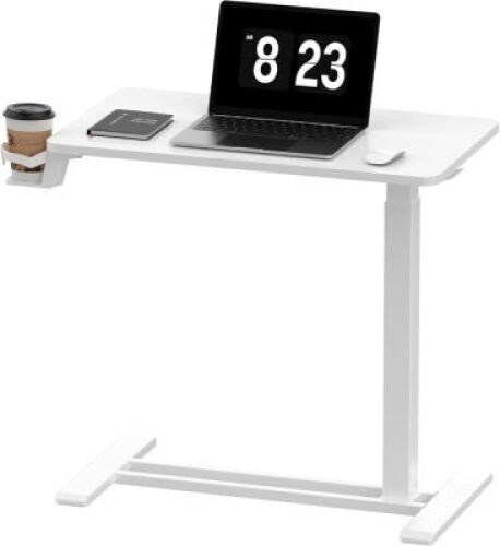 FLEXISPOT H7 Adjustable Overbed Bedside Table with Wheels