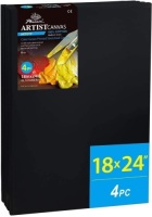Phoenix Black Cotton Stretched Canvas, 18" x 24", 4pc&nbsp;- NEW