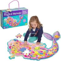 Peaceable Kingdom Shimmery Magical Mermaid 3ft Floor Puzzle