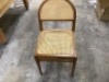 Wood and Cane Chairs, set of 2 - 2