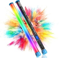 24.3" Large Handheld Light Wand, 2600 lumens RGB LED Video Light 360&deg; Full Colors, RGB Tube Light for Photography Light Stick, CRI 98+, 2800K-10000K /Rechargeable Battery/LCD Display