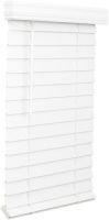 LOTUS & WINDOWARE 2.5-inch Cordless Faux Wood Blind, Plantation Style, 36" Wide x 72" Long, Smooth, Bright White &ndash; for Living Room, Bedroom, Interior Door Windows