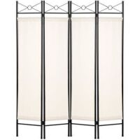 4-Panel Folding Privacy Screen Room Divider Decoration Accent, 6ft
