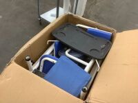 Lot of (2) Hydraulic Patient Lift Nursing Chair - Missing Pieces