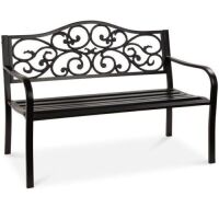 50in Classic Steel Garden Bench