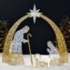6' Lighted 2D Christmas Nativity Scene Outdoor Decor w/ Twinkling LED Lights