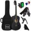 Beginner Acoustic Guitar Set w/ Case, Strap, Extra Strings - 38in