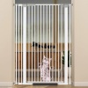 51.18" Extra Tall Cat Gate for Doorway, 30.5"-40" Auto Close Pet Gate Include 2.75" and 5.5" Extension Kits, No Drilling Pressure Mount Kit, Suitable for Doorways or Kitchen, New White