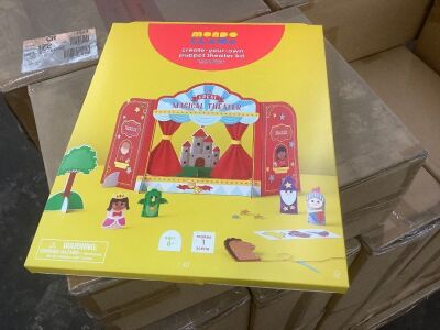 Case of (8) Mondo Llama Create-Your-Own Puppet Theater Kit 
