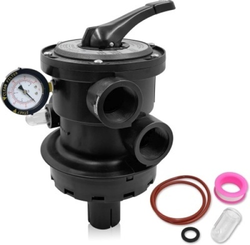 SP0714T Top-Mount Multi Port Valve Compatible with Hayward VariFlo, Above-Ground Pro and VL 210 Series Sand Filters, 1-1/2 Seven Position Control Valve
