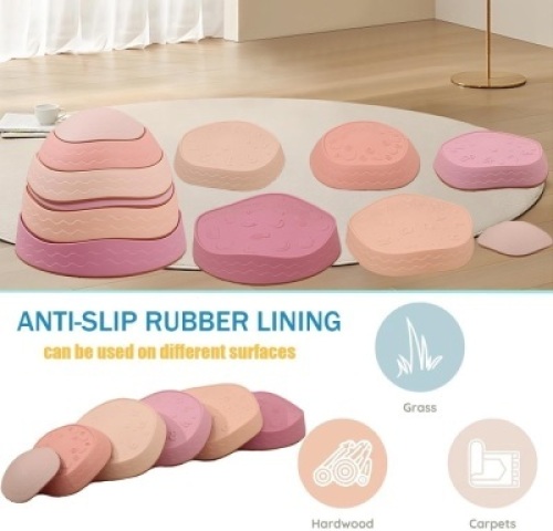 Stepping Stones for kids,Non-Slip Sensory Stepping Stones for Promoting Toddler's Balance Coordination Skills,Obstacle Courses Sensory Toys