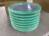 Case of (96) 8.5" Paper Plates, Blue/Green, 8 Pack&nbsp;