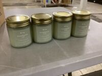 Case of (4) Crackling Wood Wick Candle, Rainwater Lily, 8oz&nbsp;&nbsp;