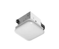 Commercial Electric&nbsp;50 CFM Ceiling Mount Room Side Installation Bathroom Exhaust Fan with Adjustable Color Temperature LED and Night Light