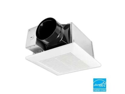 Panasonic Whisper Mighty Pick-A-Flow 70/90 CFM Ceiling/Wall Bathroom Exhaust Fan, Energy Star with 9 in. x 9 in. Grille Footprint