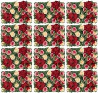 Artificial Flower Wall Panels 15.7" x 23.6", 12 pc&nbsp;