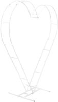 6.7 FT White Carbon Steel&nbsp;Heart Shape Wedding Arch&nbsp;