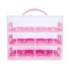 3-Tier Cake and Cupcake Holder Carrier Container Tray w/Detachable Tiers