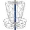Portable Disc Golf Basket Double Chains Steel Frisbee Hole