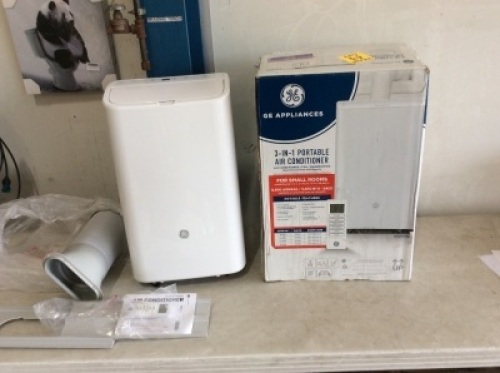 GE 3-in-1 Portable Air Conditioner, Fan, Dehumidifier with Remote