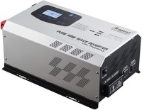 2000W Peak 6000W Pure Sine Wave Power Inverter Charger DC 12V to 120V AC Output Converter with LCD Display