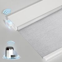 Smart Motorized Blinds with Remote, Cordless No-Drill Automatic Roller Shades