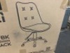 Techni Sport Black Armless Task Chair with Buttons - 4