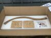Modern LED Wall Sconce, 39" 2-Light Gold Wall Light Fixture - 2