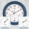 Thermometer and Hygrometer Combo, Waterproof Metal Wall Clock, Large Display Silent Non Ticking Battery Operated