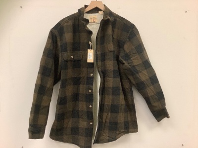 RedHead Sherpa-Lined Plaid Long-Sleeve Shirt Men's L, Appears New, Sold As-is