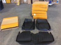Lot of (6) Automobile Floor Mats, Unknown Fitment&nbsp;