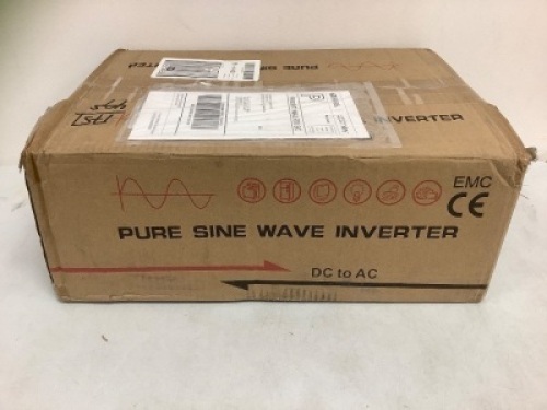 Pure Sine Wave Inverter 3000W 24V DC to 120V AC, Appears New, Sold As-is